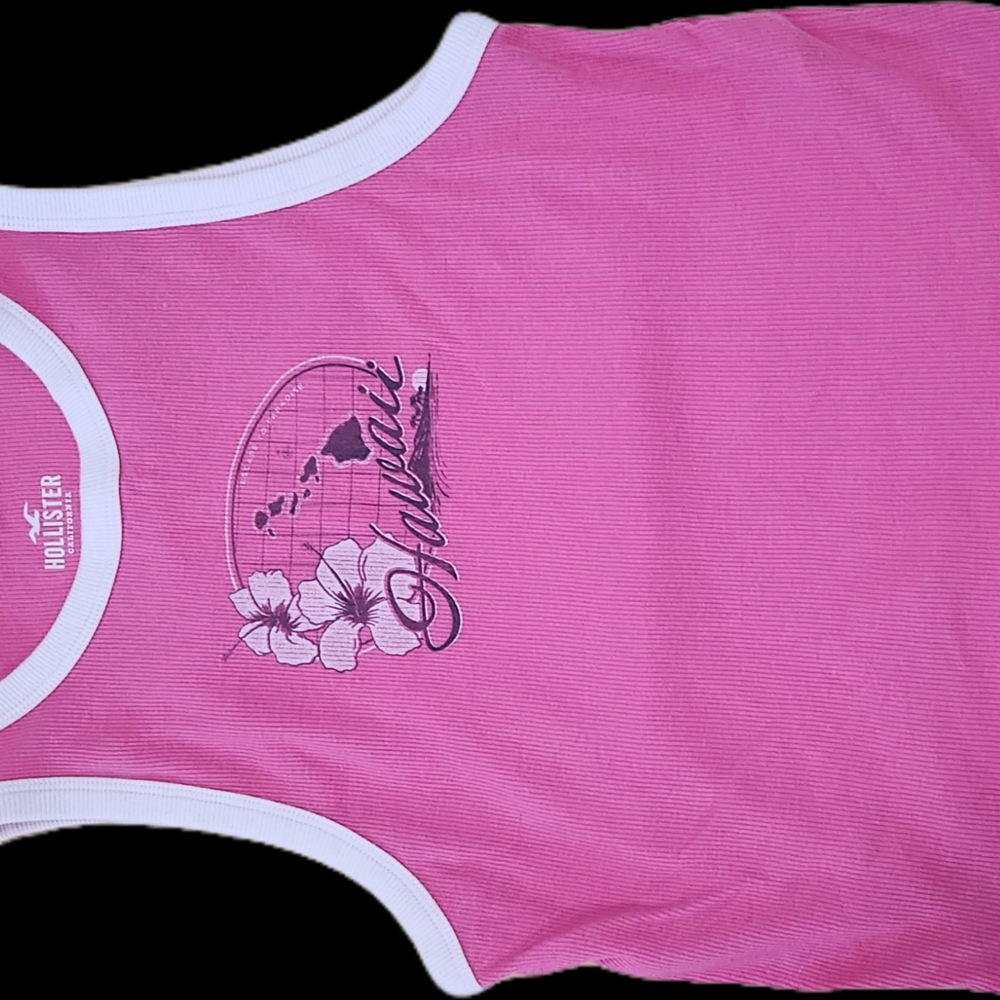 Hollister Kids Pink Hawaii Tank Top